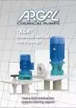 Vertikal pump KGK i PP och PVDF